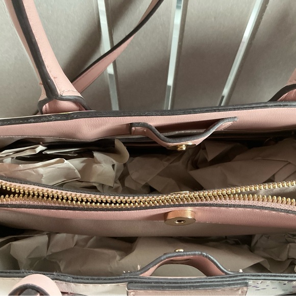 Nine West Pink Floral Satchel - Picture 2 of 7